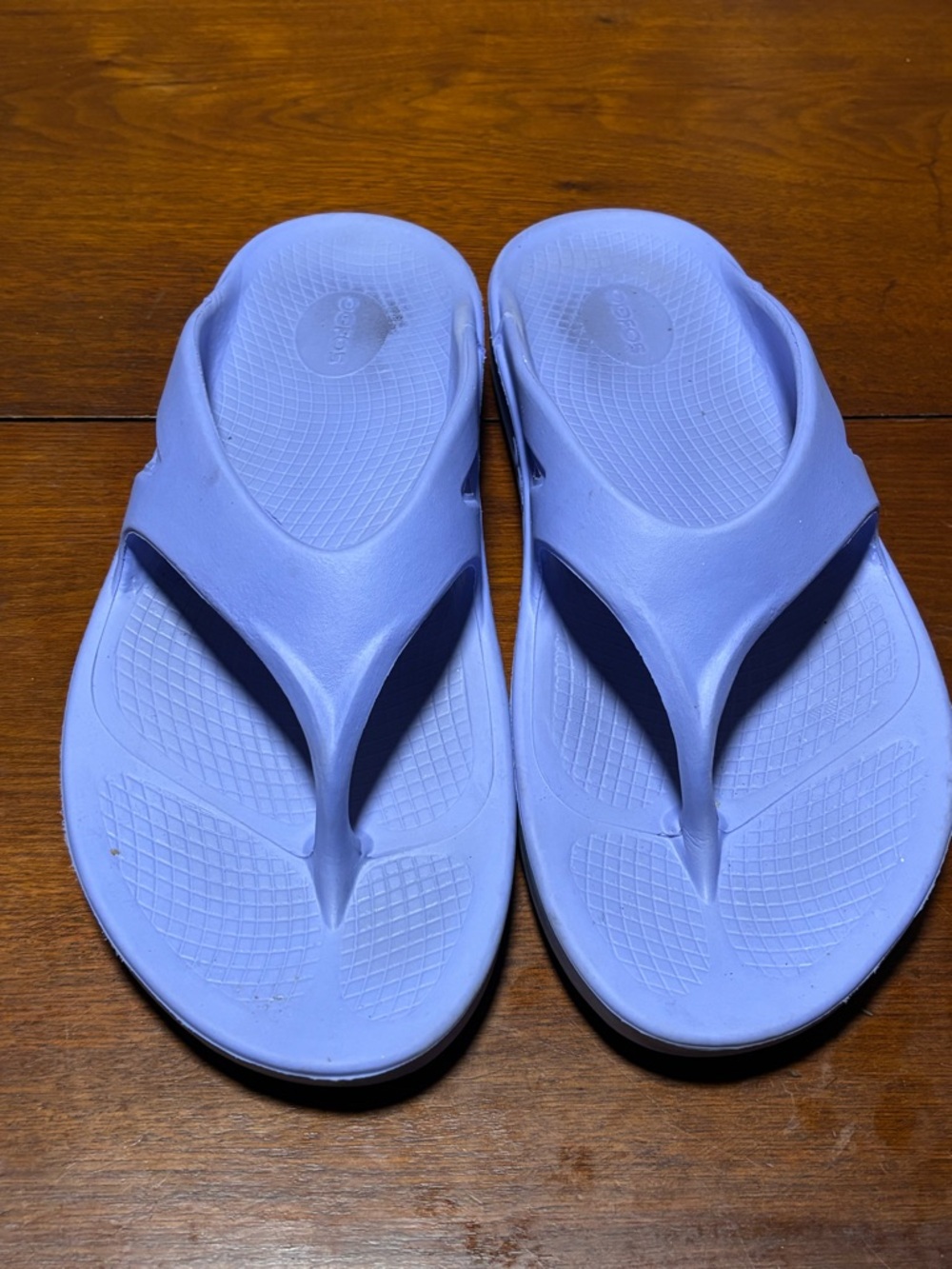 OOFOS OOringinal Recovery Thong Sandals  Lavender Size Eu 45 Women 14 Men 12